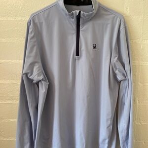 Greyson quarter zip. Men’s XL color is light blue